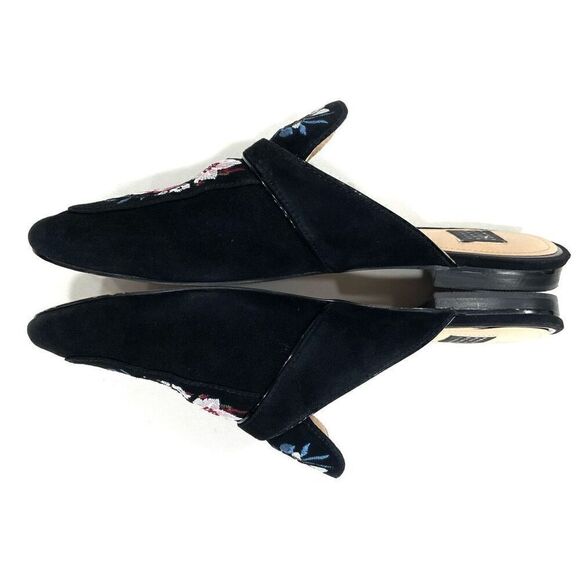 WHBM Embroidered Leather ‘Minny’ Mule Slides - Picture 3 of 8